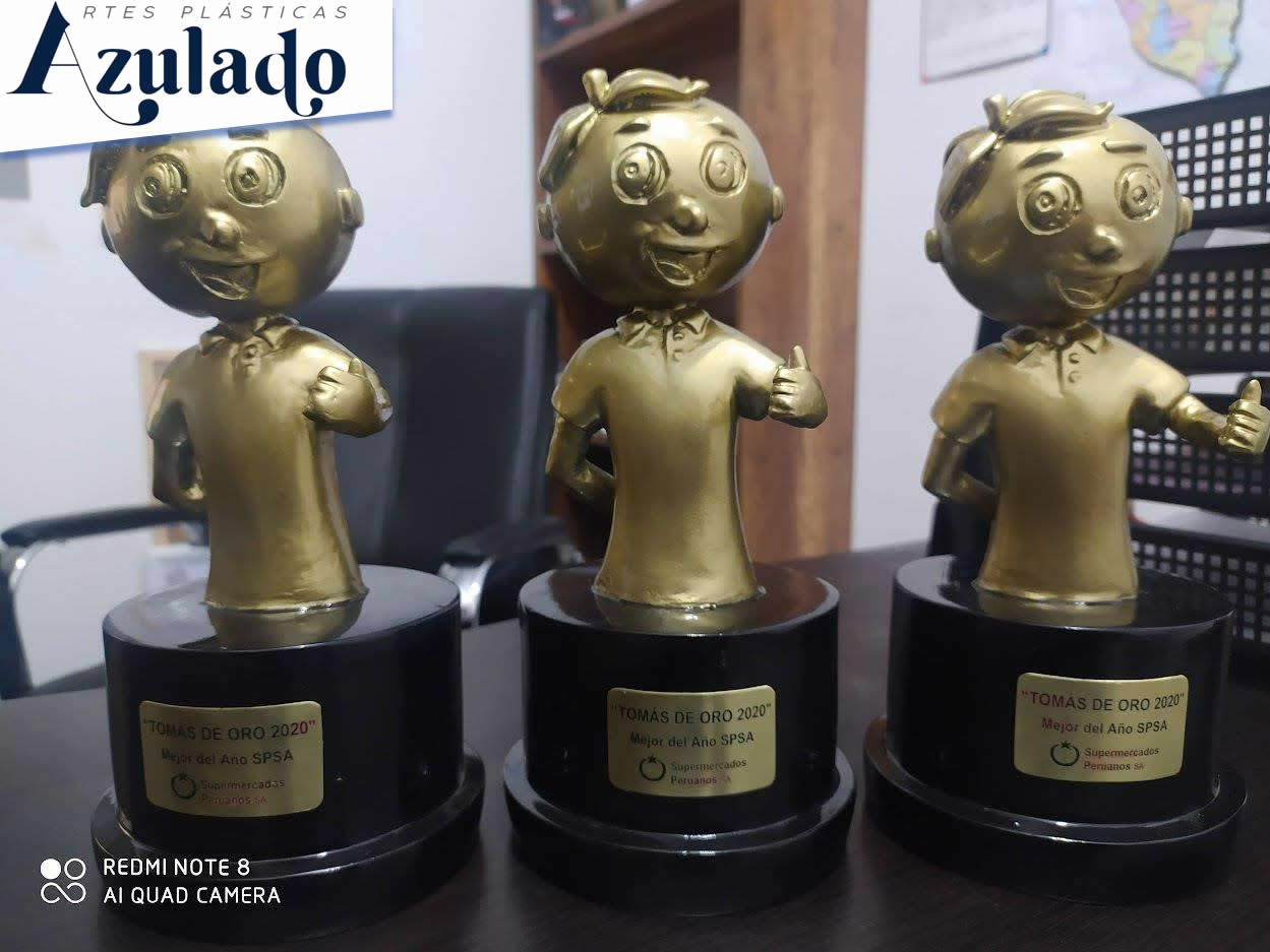 trofeos en fibra y resina